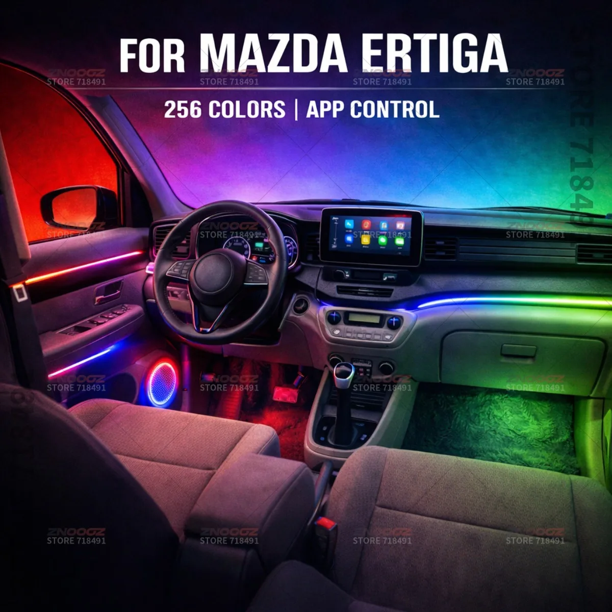 Car Accessories Ertiga - Voor Mazda Ertiga 22-in-1 RGB Auto-Interieur