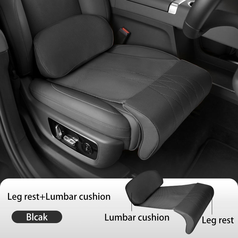Car Seat Cushion Memory Foam - Nappa lederen beensteun verlengstuk zittinghoes memory