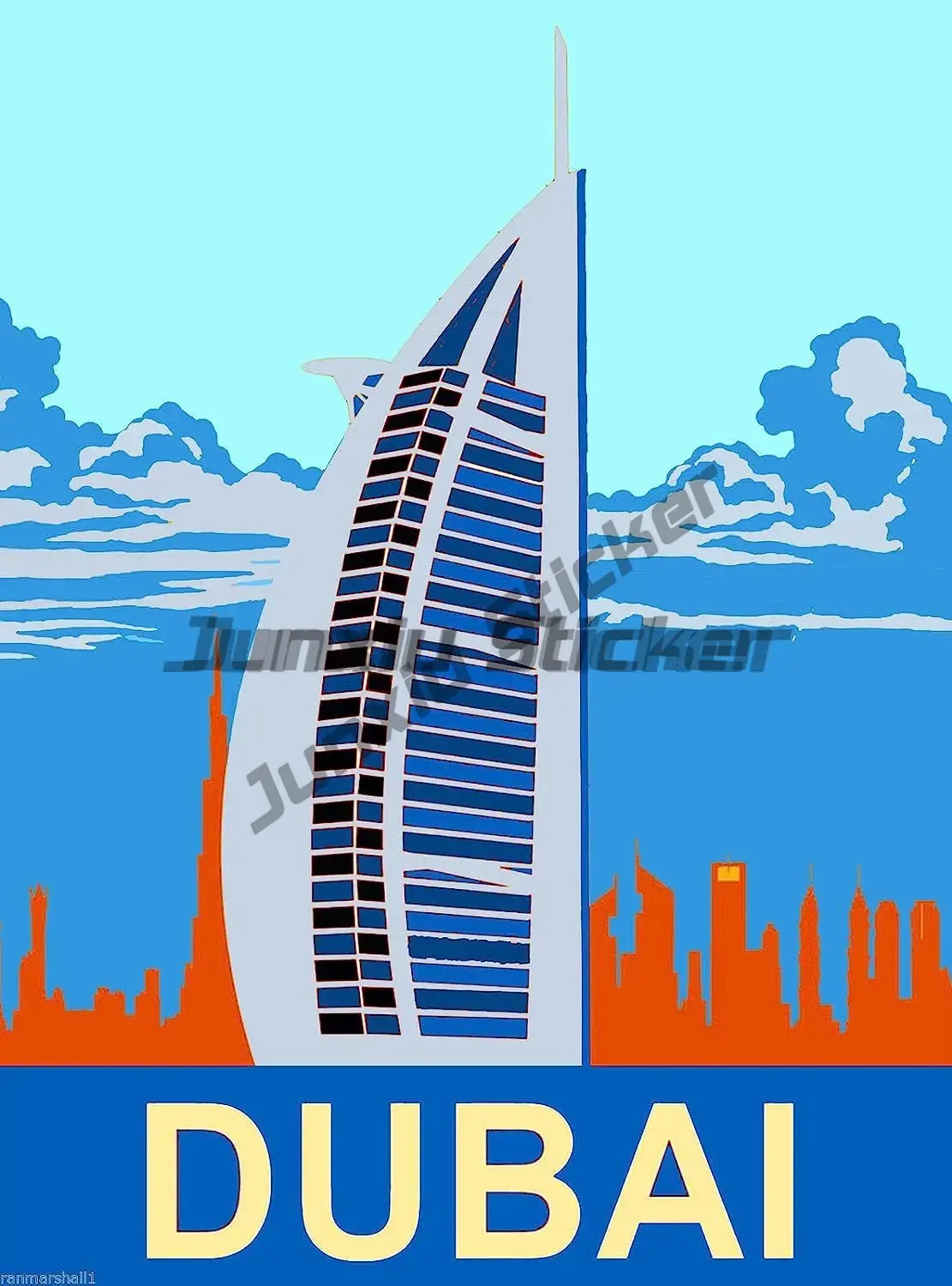 Car Accessories In Dubai - VAE Dubai Nationale Vlag Autostickers Camper