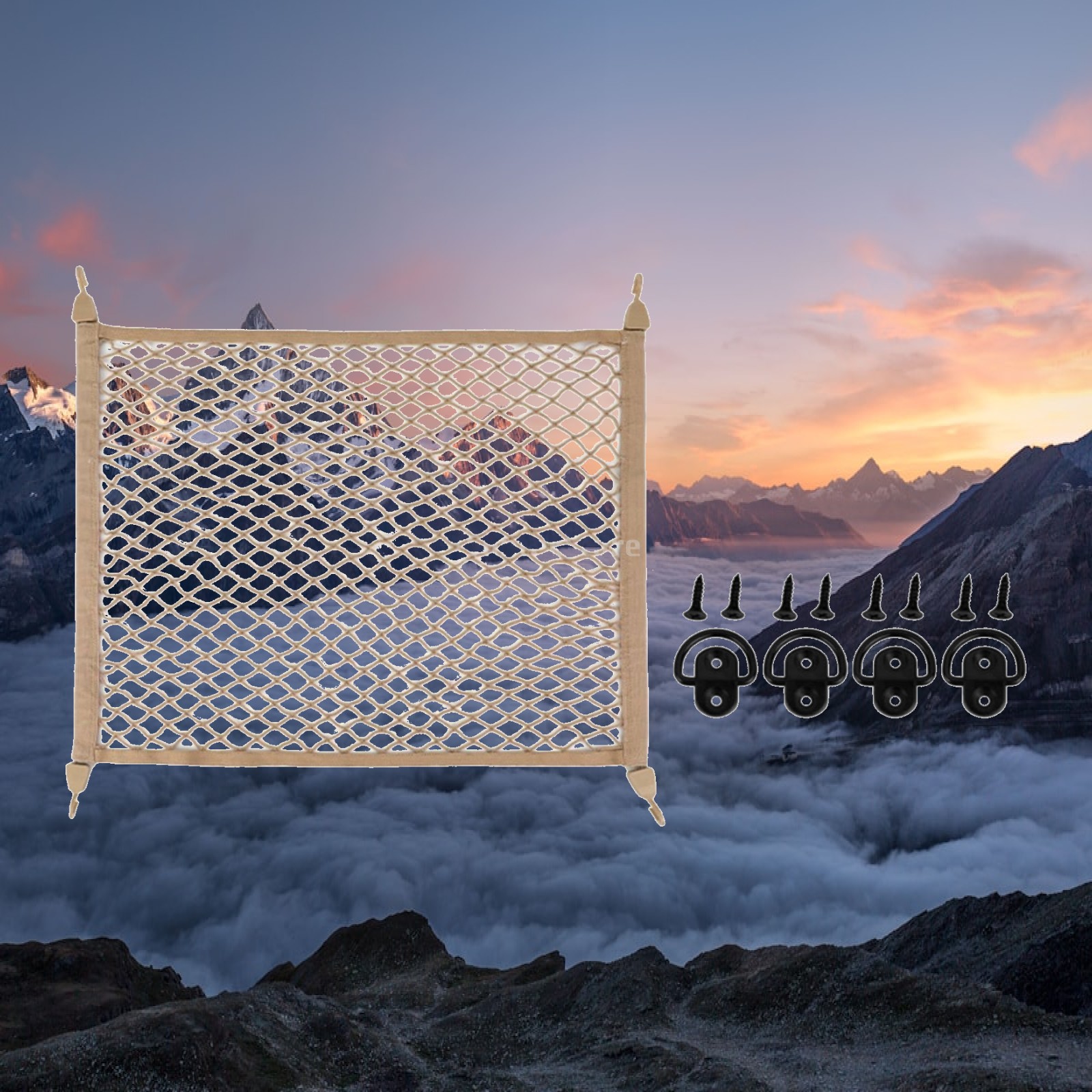 Elastisch gaasnet voor de baga - Car Cargo Net Trunk recensie en prijs