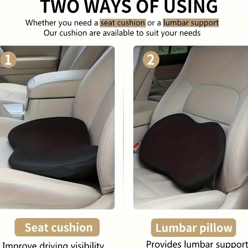 2-in-1 autostoelkussen lendens - Car Seat Cushion Memory Foam recensie en prijs